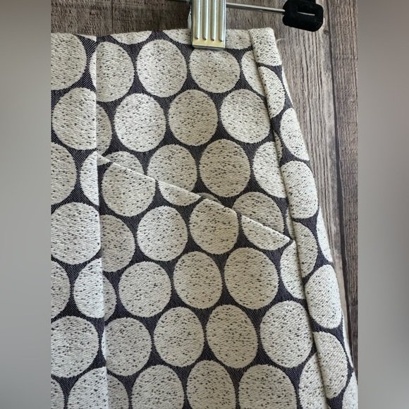 J. Crew Jacquard Ivory Dot Mini Skirt Sz 0 - Picture 2 of 7